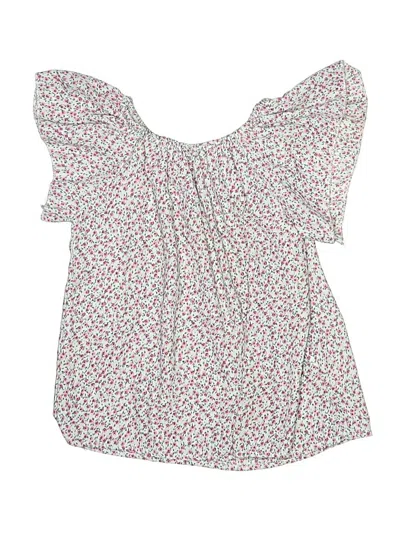 Pre-owned Unbranded Kids' Short Sleeve Blouse In Pink