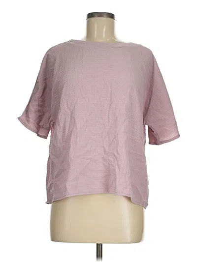 Pre-owned Unbranded Short Sleeve Blouse In Pink