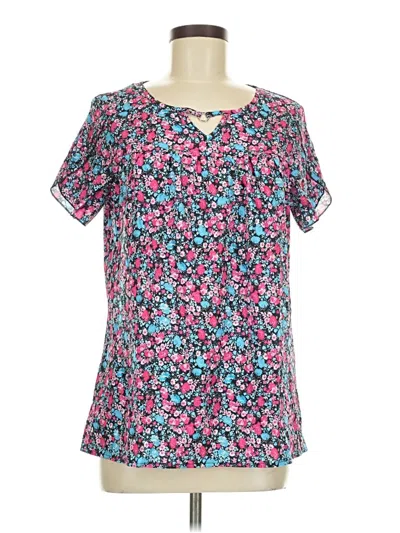 Pre-owned Unbranded Short Sleeve Blouse In Pink