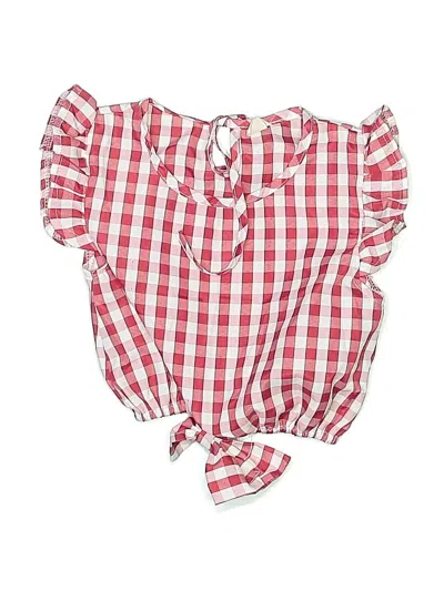Pre-owned Unbranded Kids' Short Sleeve Blouse In Red