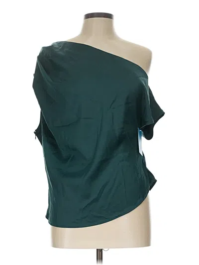 Unbranded Short Sleeve Blouse In Green