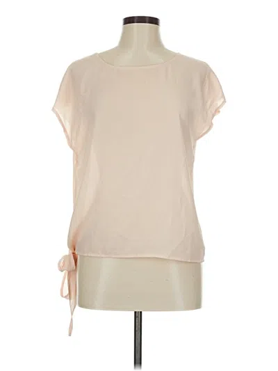 Pre-owned Unbranded Short Sleeve Blouse In White