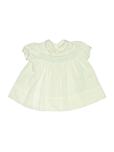 Pre-owned Unbranded Kids' Short Sleeve Blouse In White
