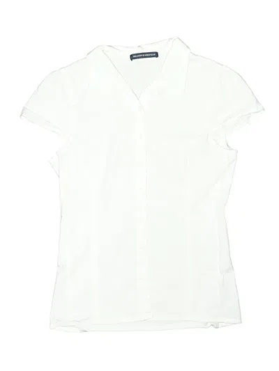 Pre-owned Unbranded Kids' Short Sleeve Blouse In White