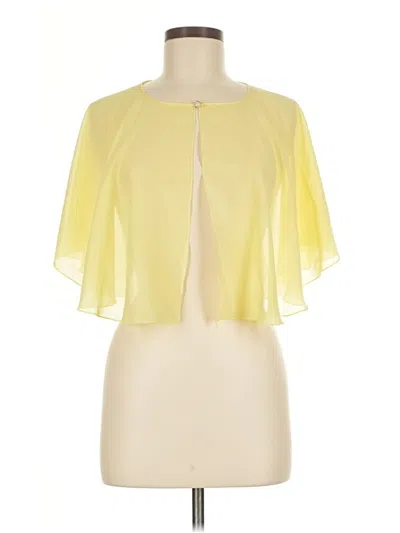 Pre-owned Unbranded Short Sleeve Blouse In Yellow