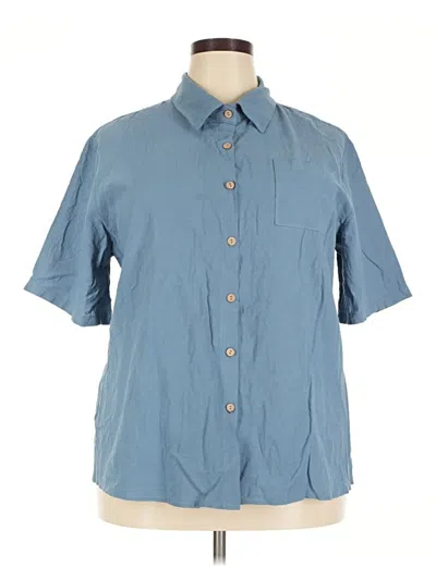 Unbranded Short Sleeve Button Down Shirt In Brown