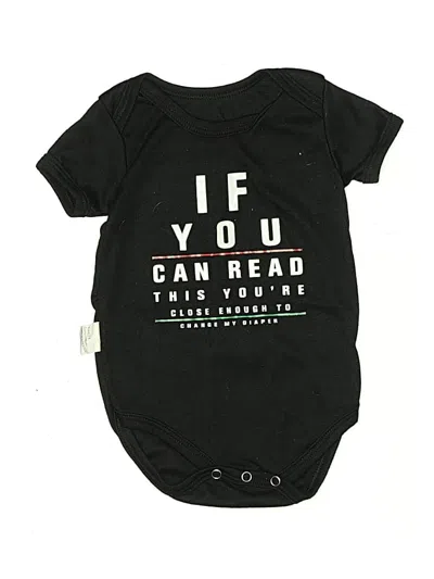 Pre-owned Unbranded Kids' Short Sleeve Onesie In Black