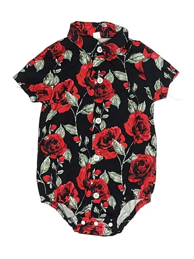 Pre-owned Unbranded Babies' Short Sleeve Onesie In Black