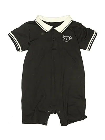 Pre-owned Unbranded Kids' Short Sleeve Onesie In Black