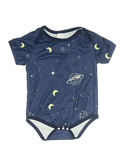 Pre-owned Unbranded Babies' Short Sleeve Onesie In Blue