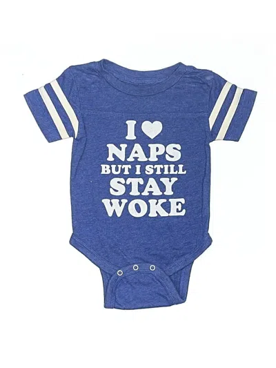 Pre-owned Unbranded Babies' Short Sleeve Onesie In Blue