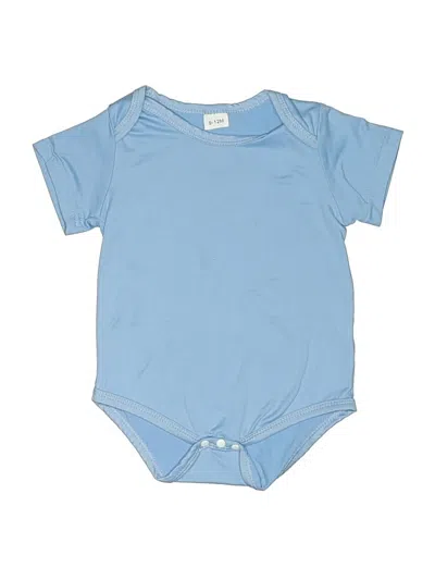 Pre-owned Unbranded Babies' Short Sleeve Onesie In Blue