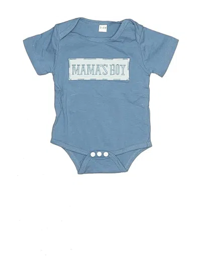Pre-owned Unbranded Babies' Short Sleeve Onesie In Blue