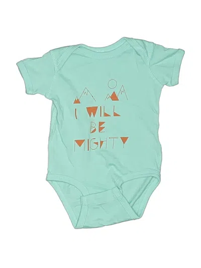 Pre-owned Unbranded Babies' Short Sleeve Onesie In Blue