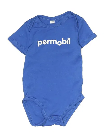 Pre-owned Unbranded Babies' Short Sleeve Onesie In Blue