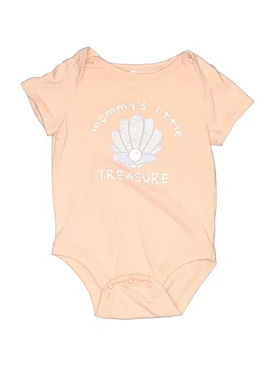 Pre-owned Unbranded Babies' Short Sleeve Onesie In Brown