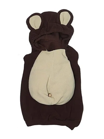 Pre-owned Unbranded Babies' Short Sleeve Onesie In Brown