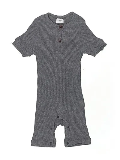 Pre-owned Unbranded Babies' Short Sleeve Onesie In Gray