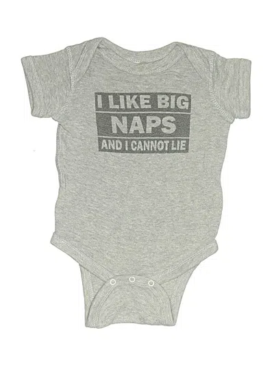 Pre-owned Unbranded Babies' Short Sleeve Onesie In Gray