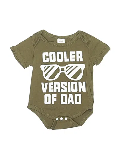 Pre-owned Unbranded Babies' Short Sleeve Onesie In Green