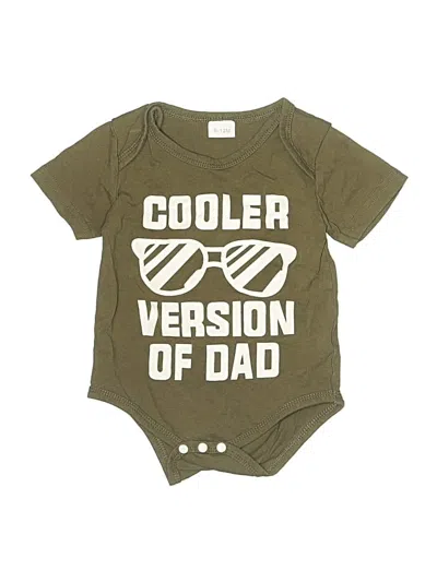 Pre-owned Unbranded Babies' Short Sleeve Onesie In Green