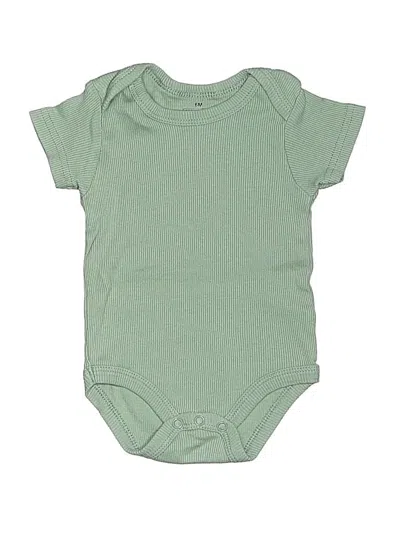 Pre-owned Unbranded Babies' Short Sleeve Onesie In Green