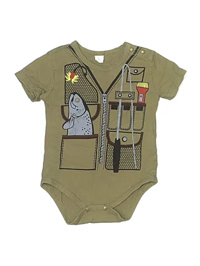 Pre-owned Unbranded Kids' Short Sleeve Onesie In Green