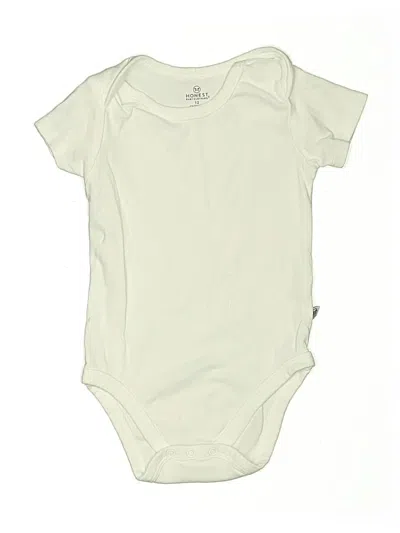 Pre-owned Unbranded Babies' Short Sleeve Onesie In Ivory