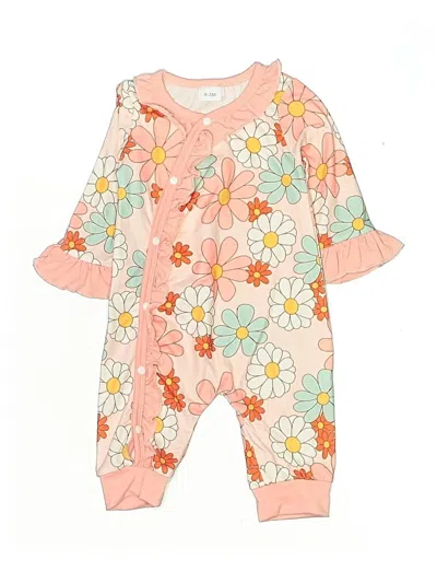 Pre-owned Unbranded Babies' Short Sleeve Onesie In Orange