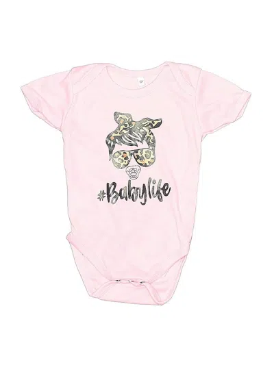 Pre-owned Unbranded Babies' Short Sleeve Onesie In Pink