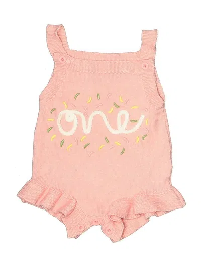 Pre-owned Unbranded Babies' Short Sleeve Onesie In Pink