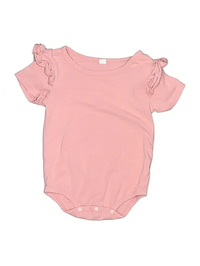 Pre-owned Unbranded Kids' Short Sleeve Onesie In Pink