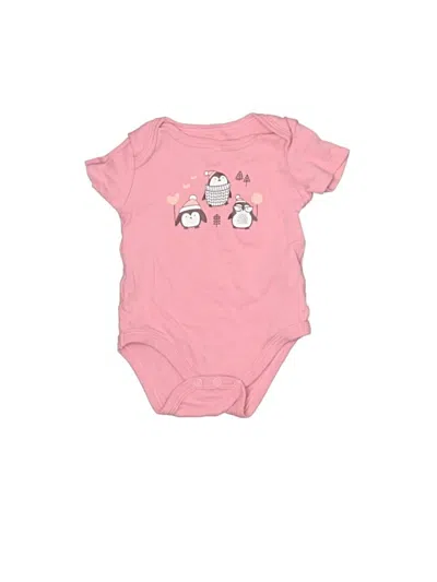 Pre-owned Unbranded Babies' Short Sleeve Onesie In Pink