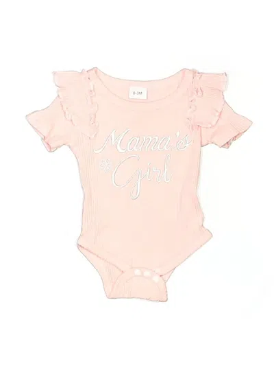 Pre-owned Unbranded Babies' Short Sleeve Onesie In Pink