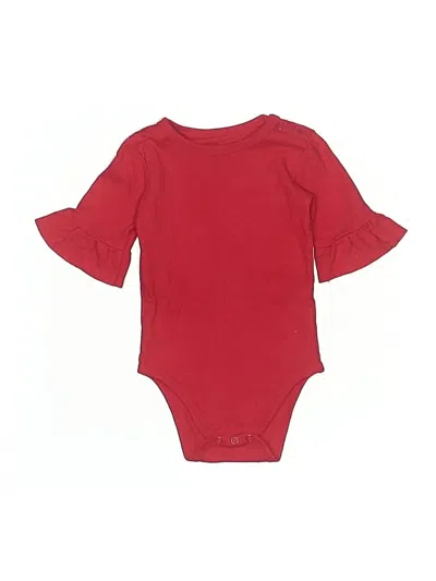 Pre-owned Unbranded Babies' Short Sleeve Onesie In Red