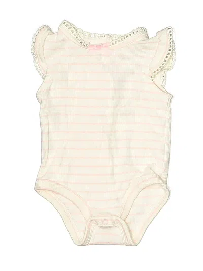 Pre-owned Unbranded Babies' Short Sleeve Onesie In White