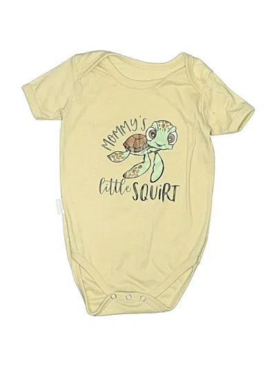 Pre-owned Unbranded Kids' Short Sleeve Onesie In Yellow