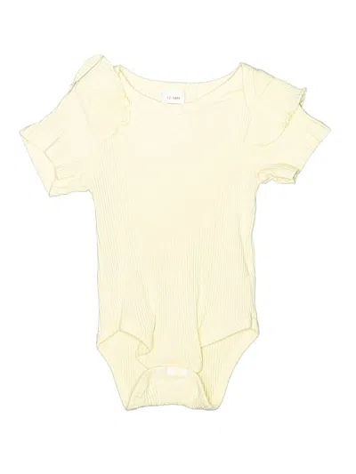 Pre-owned Unbranded Kids' Short Sleeve Onesie In Yellow