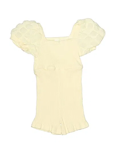 Pre-owned Unbranded Babies' Short Sleeve Onesie In Yellow