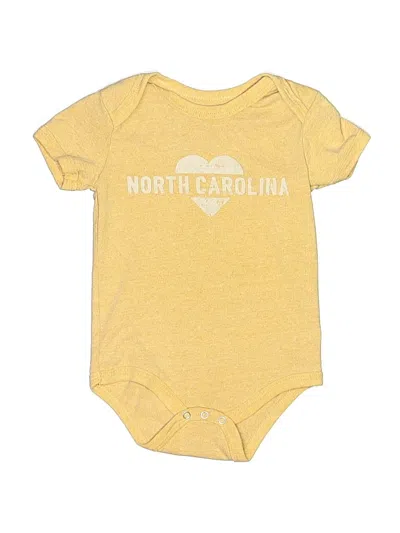 Pre-owned Unbranded Babies' Short Sleeve Onesie In Yellow