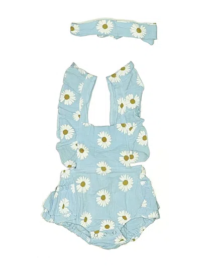 Pre-owned Unbranded Kids' Short Sleeve Outfit In Blue