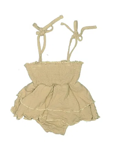 Pre-owned Unbranded Babies' Short Sleeve Outfit In Brown