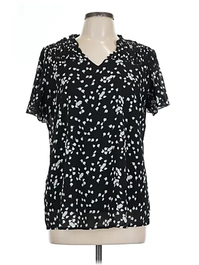 Pre-owned Unbranded Short Sleeve Polo Shirt In Black