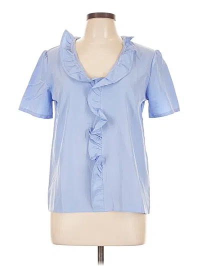 Pre-owned Unbranded Short Sleeve Polo Shirt In Blue