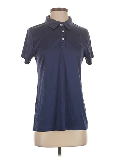 Pre-owned Unbranded Short Sleeve Polo Shirt In Blue