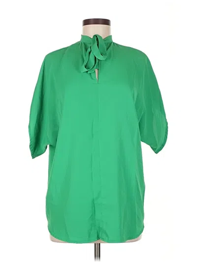 Pre-owned Unbranded Short Sleeve Polo Shirt In Green