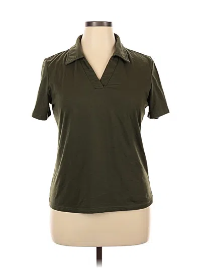 Pre-owned Unbranded Short Sleeve Polo Shirt In Green