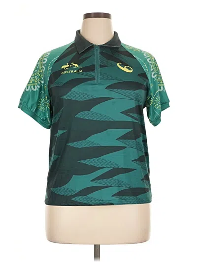 Pre-owned Unbranded Short Sleeve Polo Shirt In Green