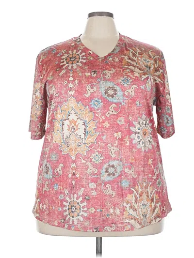 Pre-owned Unbranded Short Sleeve Polo Shirt In Pink