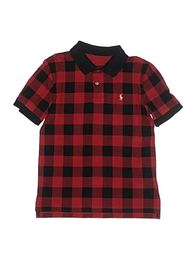 Pre-owned Unbranded Kids' Short Sleeve Polo Shirt In Red
